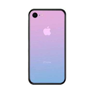 Чехол Amber-Glass для Iphone 6 / 6s бампер накладка градиент Pink-Purple
