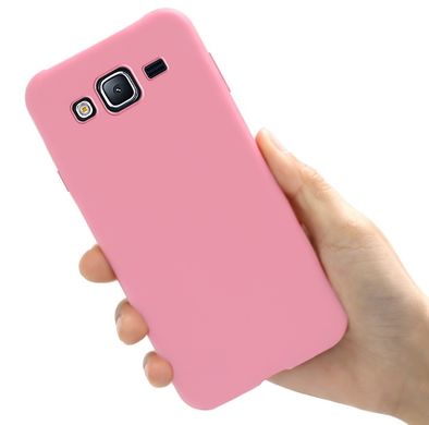 Чехол Style для Samsung J7 2015 / J700 Бампер силиконовый розовый