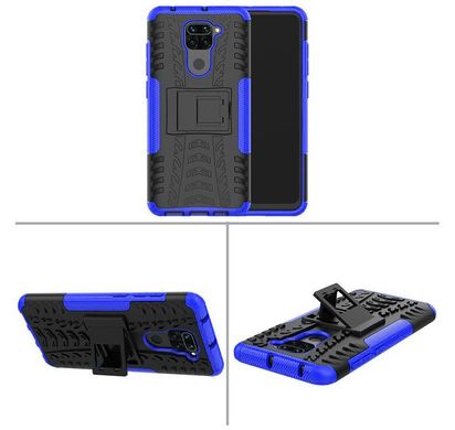 Чехол Armor для Xiaomi Redmi 10X противоударный бампер Blue