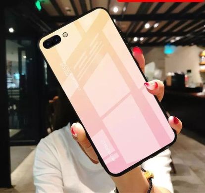 Чехол Gradient для Iphone 7 Plus / Iphone 8 Plus бампер накладка Beige-Pink