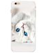 Чехол Print для Iphone 6 / 6s бампер силиконовый с рисунком Cat White