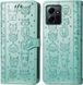 Чехол Embossed Cat and Dog для Xiaomi Redmi Note 12 книжка кожа PU с визитницей мятный