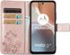 Чехол Clover для Motorola Moto G32 книжка кожа PU с визитницей розовое золото