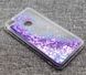Чехол Glitter для Xiaomi Mi Max 2 Бампер Жидкий блеск фиолетовый