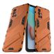 Чехол Bibercas Iron для Xiaomi Redmi 10 бампер противоударный с подставкой Orange