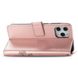 Чехол Clover для Iphone 11 Pro Max книжка с узором кожа PU розовое золото