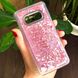 Чохол Glitter для Samsung Galaxy S10e / G970 бампер Рідкий блиск Рожевий