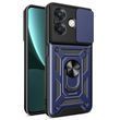 Чехол Hide Shield для OPPO A40m / CPH2669 бампер противоударный с подставкой кольцом Blue