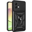 Чехол Hide Shield для Motorola Moto G84 Power бампер противоударный с подставкой Black