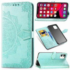 Чохол Vintage для Iphone 12 книжка шкіра PU з візитницею бірюзовий