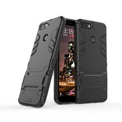 Чехол Iron для Huawei Y6 Prime 2018 5.7" бронированный Бампер Броня Black