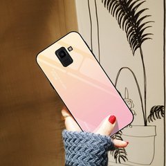Чехол Gradient для Samsung J6 2018 / J600 бампер накладка Beige-Pink