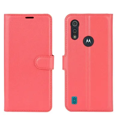 Чехол IETP для Motorola Moto E6i книжка кожа PU красный