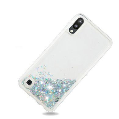 Чохол Glitter для Samsung Galaxy A10 2019 / A105 бампер Рідкий блиск Бірюзовий