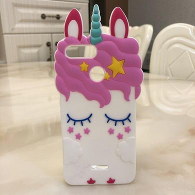 Чохол 3D Toy для Xiaomi Redmi 6A гумовий Єдиноріг Unicorn White