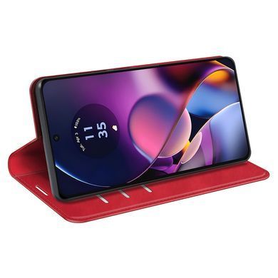 Чохол Taba Retro-Skin для Motorola Moto G54 / G54 Power книжка шкіра PU з візитницею червоний