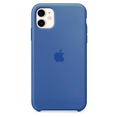 Чехол Silicone Сase для Iphone 11 бампер накладка Delft Blue