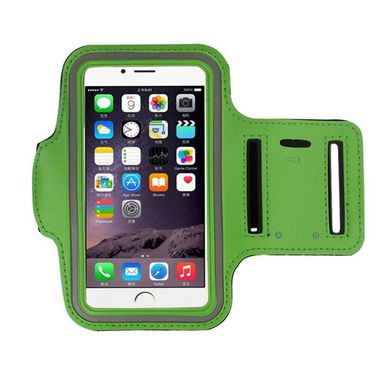 Наручный Чехол KLL для телефона 4.5-4.7" на руку для бега зеленый