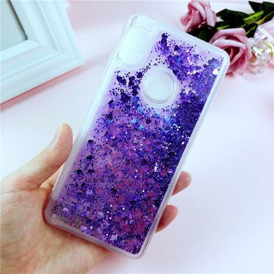 Чехол Glitter для Xiaomi Redmi S2 Бампер Жидкий блеск Фиолетовый