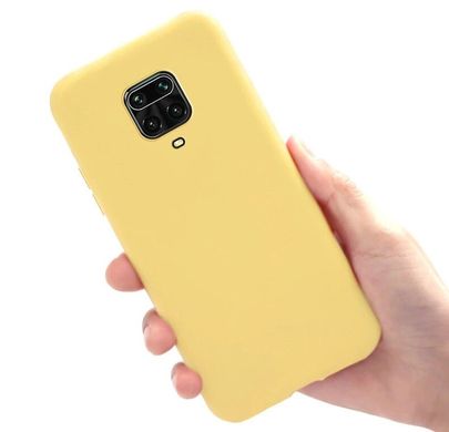 Чехол Style для Xiaomi Redmi Note 9 Pro силиконовый бампер Желтый