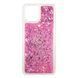 Чехол Glitter для Realme C53 / RMX3760 бампер силиконовый с блестками Розовый