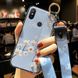 Чехол Lanyard для Xiaomi Mi Max 3 бампер с ремешком Blue