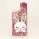 Чохол Glitter для Iphone 11 бампер рідкий блиск Заєць Рожевий