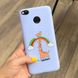 Чехол Style для Xiaomi Redmi 4X / 4X Pro Бампер силиконовый голубой Giraffe