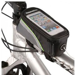 Велосипедная сумка Roswheel 6.3" велосумка для смартфона на раму 12496 L Black-Green
