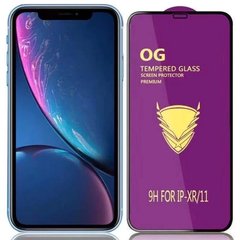 Защитное стекло OG 6D Full Glue для Iphone 11 полноэкранное черное
