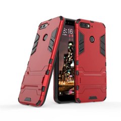 Чехол Iron для Huawei Y6 Prime 2018 5.7" бронированный Бампер Броня Red