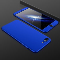 Чехол GKK 360 для Iphone SE 2020 Бампер оригинальный без вырезa накладка Blue