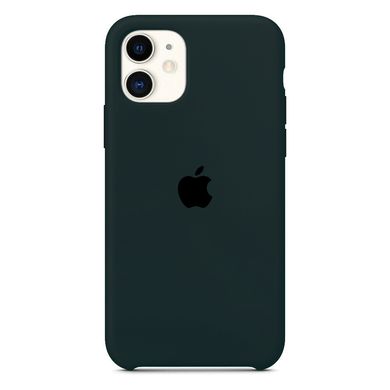 Чехол Silicone Сase для Iphone 11 бампер накладка Forest Green