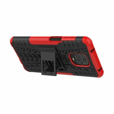 Чехол Armor для Xiaomi Redmi Note 9S противоударный бампер Red