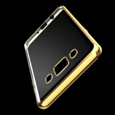 Чохол Frame для Samsung J7 2016 / J710H / J710 / J710F бампер силіконовий Gold