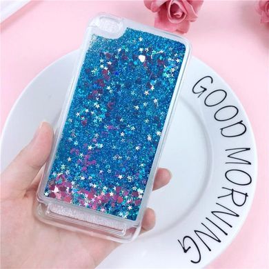 Чохол Glitter для Xiaomi Redmi 4a Бампер Рідкий блиск синій