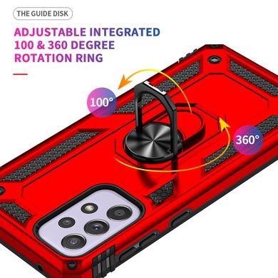 Чехол Shield для Samsung Galaxy A33 / A336 бампер противоударный с подставкой Red