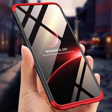Чохол GKK 360 для Iphone XS Max Бампер оригінальний з вирізом Black-Red