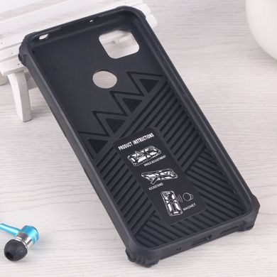 Чехол Shockproof Shield для Xiaomi Redmi 10A бампер противоударный с подставкой Black