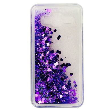 Чохол Glitter для Samsung Galaxy J5 2015 / J500 Бампер Рідкий блиск фіолетовий