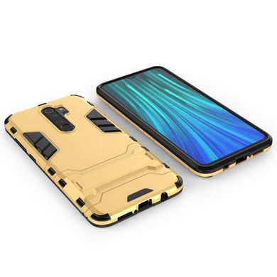 Чехол Iron для Xiaomi Redmi Note 8 Pro бронированный бампер Gold