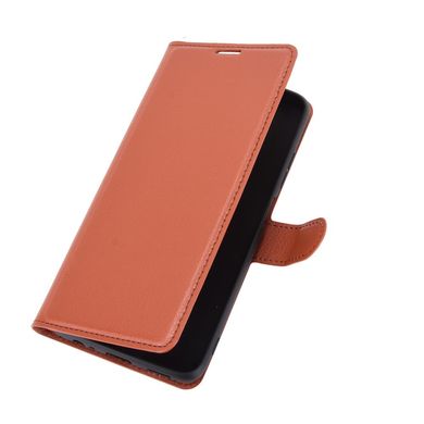 Чехол IETP для Xiaomi Redmi Note 9T книжка кожа PU с визитницей коричневый