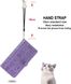 Чехол Embossed Cat and Dog для Iphone 11 Pro Max книжка с визитницей кожа PU фиолетовый