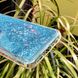Чехол Glitter для OPPO A72 бампер жидкий блеск Синий