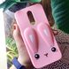 Чехол Funny-Bunny для Xiaomi Redmi 8 бампер резиновый заяц Розовый