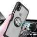Чехол Crystal для Iphone X бампер противоударный с подставкой Transparent Black
