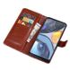Чехол Idewei для Xiaomi Redmi Note 12 книжка кожа PU с визитницей коричневый