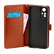 Чехол Idewei для Xiaomi Redmi Note 12S книжка кожа PU с визитницей коричневый