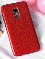 Чехол Shining для Xiaomi Redmi 5 (5.7") Бампер блестящий красный