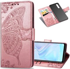 Чехол Butterfly для Samsung A50 2019 / A505F книжка кожа PU розовый